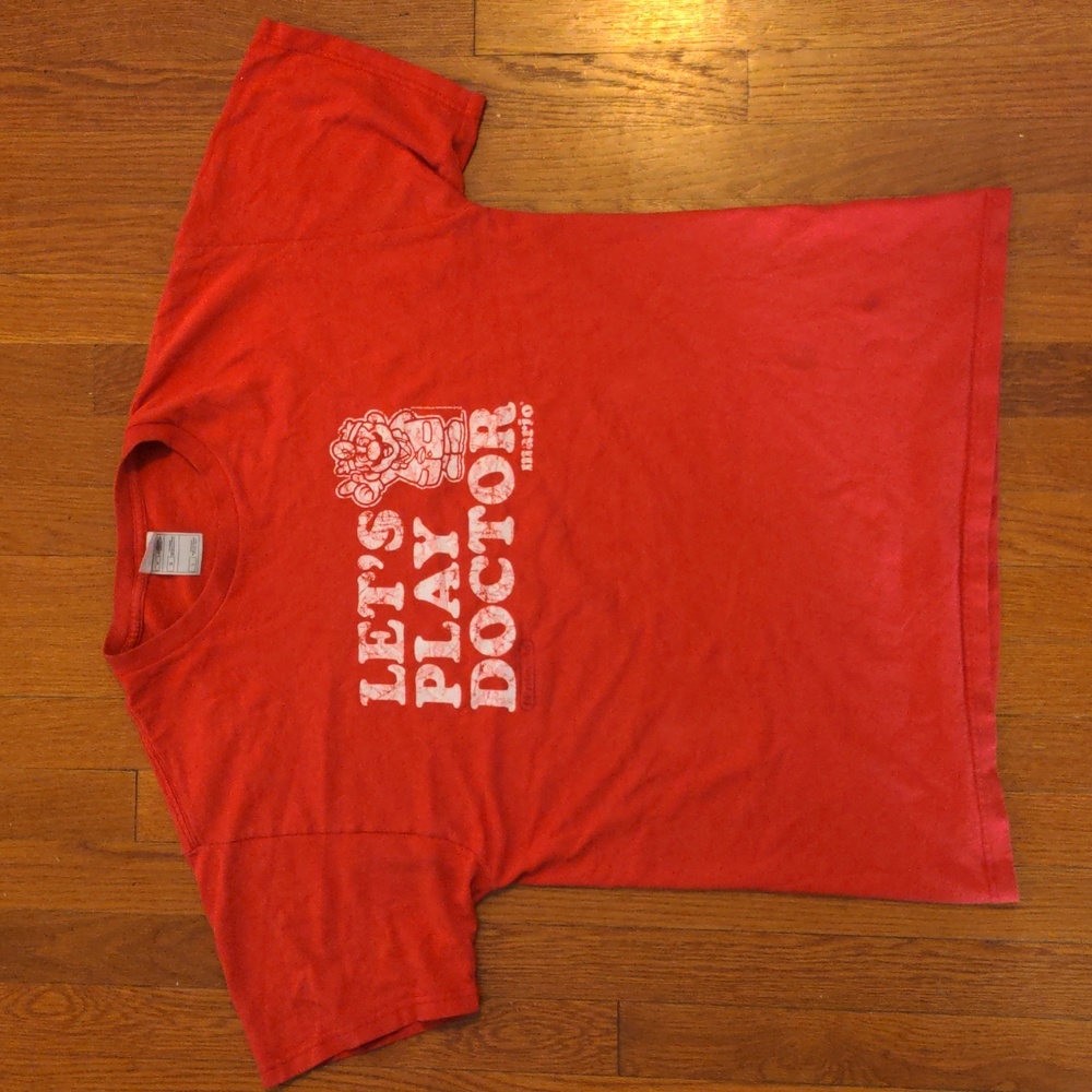 Let's Play Doctor Mario Shirt Large T-Shirt Nintendo